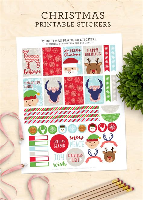 Free Printable Christmas Stickers Printable
